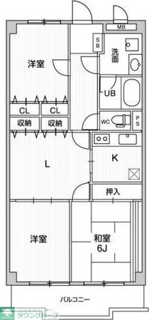 ピア・グランデ弐番館の物件間取画像